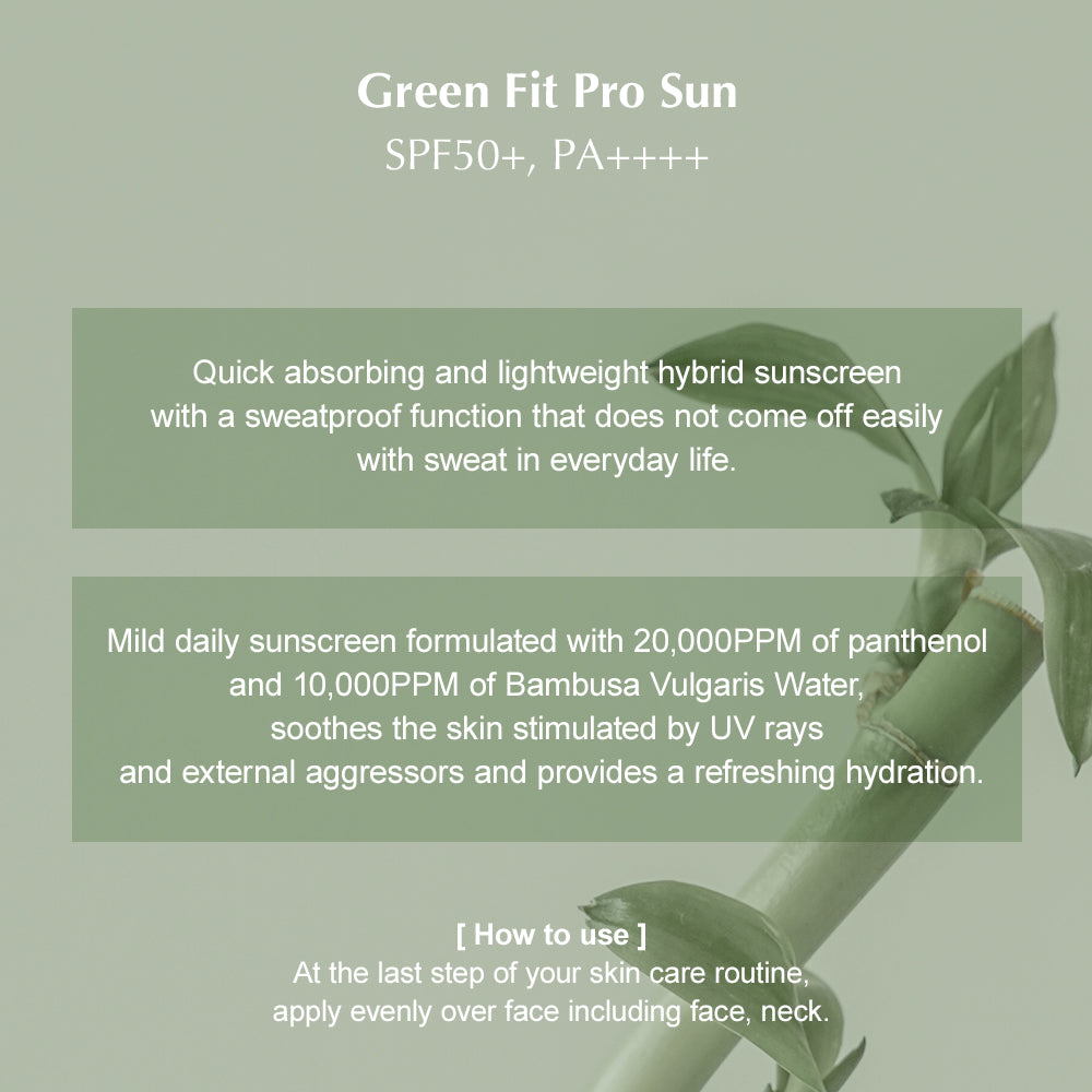 NEW Green Fit Pro Sun